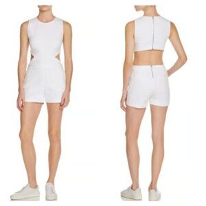 3x1 NYC Aspro Cutout Denim Romper Made in Italy Size S NWT